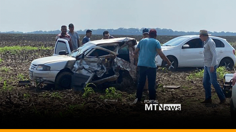 Grave acidente na MT-235 em Nova Mutum, resultou em uma vítima fatal e três feridos